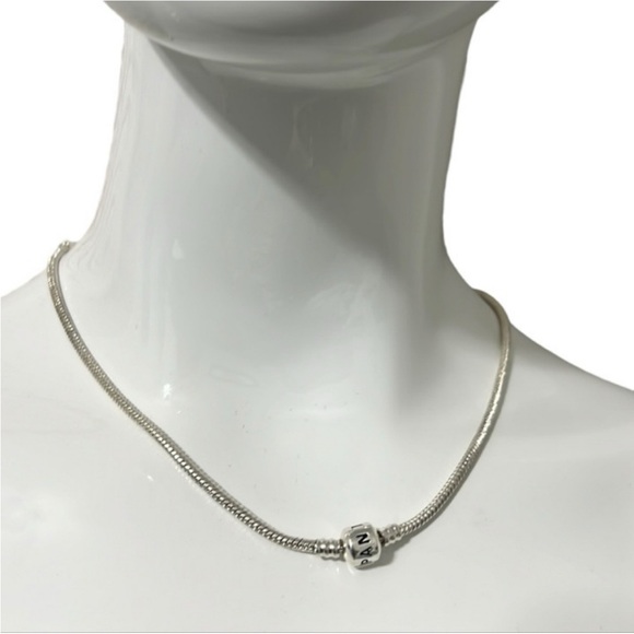 Pandora Moments Silver Snake Chain Necklace - Picture 2 of 7